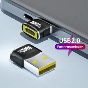NNBILI PD 100W Bộ Chuyển Đổi USB Sang Type-C Bộ Chuyển Đổi USB-A Nam Sang USB-C Đầu Nối Cái Để Sạc Tai Nghe Có Dây Truyền Dữ Liệu