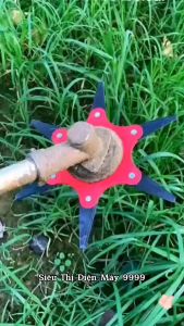 Lưỡi rẫy cỏ an toàn lưỡi cắt cỏ tận gốc 6 cánh - Dụng cụ làm vườn chuyên nghiệp giúp loại bỏ cỏ tận gốc