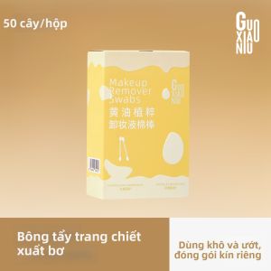 GUOXIAONIU | Tăm Bông Tẩy Trang Có Dung Dịch