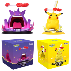 FUNISM Genuine Original Pokemon Super Giant Pikachu Gengar Collection Ornaments Anime Action Figures Model Kids Toy Gift