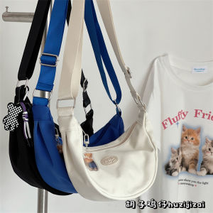 Korean Style Mini Dumpling Bag Womens Crossbody Bag Simple Versatile Small Bag for Students Pure Color Crossbody Bag for Girls