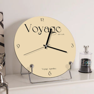 Nordic Creamy Creative Hour Clock Tabletop Clock Living Room Entrance Desktop Decorations Cartoon High Aesthetic Value Clockwork