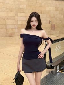 VKSOD | Chic Slim Fit Short Style Womens Summer Set Korean Fashion High Waist Mini Skirt Pants Casual Wear T-Shirt Short Sleeve