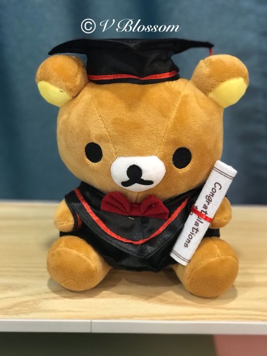 20cm Graduation Rilakkuma Plush Toy Graduation Bear Grad Doll Convo Present Graduation Bears Graduate Bears Build A Bear Graduation Lazada Lazada Singapore