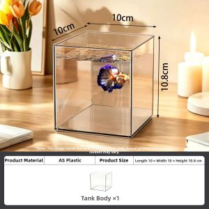KUOTING | Creative Cat Ears Lazy Desk Betta Fish Tank