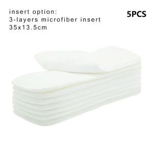 HappyFlute Reusable Washable Inserts Boosters Liners Microfibre Bamboo Charcoal 35x13.5cm Use Together With Pocket Cloth Diaper