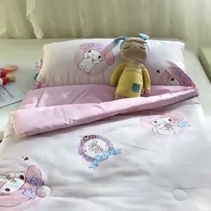 Cute Pastel Design Sanrio Kids Sleeping Bag Built-In Pillow (4 Designs)
