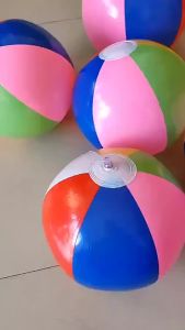 Rainbow Color Inflatable Beach Ball 24 30 36cm Toy Swimming Pool Ball Outdoor Toys