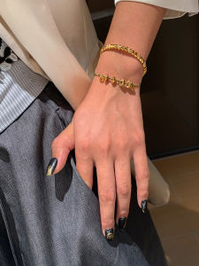 Vòng Tay Đồng Xu Vàng May Mắn Cho Nữ Vòng Tay May Mắn Bằng Da Dệt Kim Cổ Điển Thanh Lịch Thiết Kế Độc Đáo Phụ Kiện Thời Trang