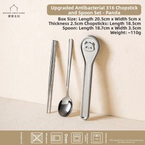 MODERN SWEETHOME | Kids Portable Utensils Set Includes Case