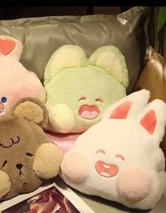3 In 1 Cartoon Pillow Blanket Kids Stuffed Animal Travel Blanket and Pillow Set Adorable