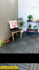30x30cm Wood Floor Decking Tiles Waterproof Wood Plastic Composite Interlocking Deck Tiles For Indoor And Outdoor Wood Flooring wooden