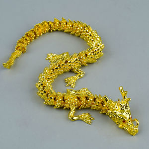 Bronze Five-Claw Golden Dragon Desktop Ornaments Office Stress Relief Handheld Pieces Chinese Style Creative Festival Gifts