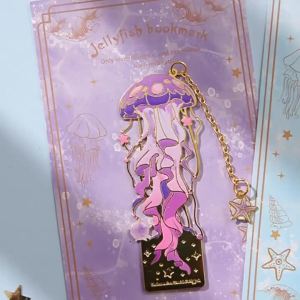 4 Style Creative Hollow Marine Animals Metal Bookmarks Jellyfish Bookmark Reading Book Clip School Office Supplies For Gifts