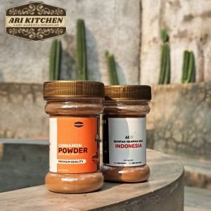 Cinnamon Powder  55gr Bubuk Kayu Manis Organik Kualitas Premium Bumbu Masak Asli Ari Kitchen Rempah Bahan Dapur Original Indonesia