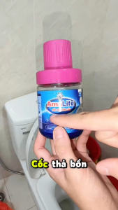 Cốc Tẩy Vệ Sinh Bồn Cầu 180g Dạng Sáp Tan Chậm Đánh Bay Vi Khuẩn Chống Ố Bồn Cầu Cốc Thả Tẩy Rửa Toilet Chính Hãng Amalife