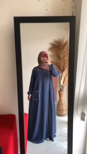 Baju Gamis Terbaru 2025 Anita Dress Kekinian Fashionable Simple dan Elegan