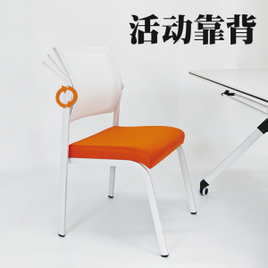 Comfortable Mesh Office Chair No Armrest Backrest Training Meeting Chair Computer Desk Seat Staff Metal No Armrests