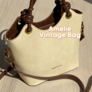 NuPrene - The Amelie Vintage Bag - Leather Handbag with Crossbody Strap