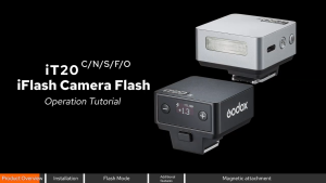 Godox iT20 C/N/S/F/O Mini Pocket Flash for Sony / Canon / Nikon / Olympus / Panasonic / Ricoh TTL Cameras with One-Touch Mode Switching Up to 700 Full-Power Flashes USB Type-C Charging Interface & Magnetic Filters for Studio Photography | JG Superstore