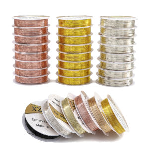 High Quality 0.2/0.3/0.4/0.5/0.6/0.8mm Color Preservation Brass Wire for Necklace Bracelet DIY Jewelry Craft Making