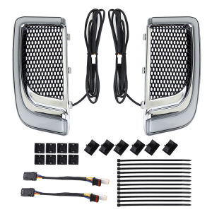Motorcycle Fairing Lower Grills LED Light for Touring 14-19 CVO Street Glide Electra Road Glide Ultra FLHTK Ultra Limited