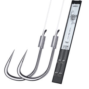 Ewitgo | Barbless Double Hook Bound Ready Fishing Hooks