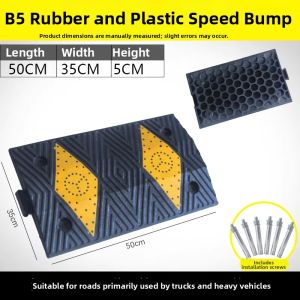LUKAIQI | Speed Reducing Road Bump Rubber Plastomer