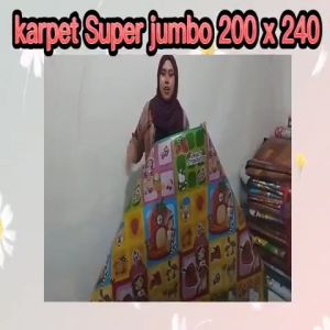Karpet murah tikar spon plastik JUMBO 200 x 240 FULL ROOM TEBAL 2 mili  karpet plastik jumbo