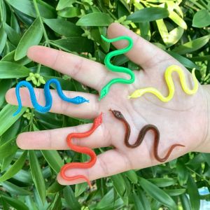 Miniature Realistic Snake Set Colorful Toy Dolls for Kindergarten Children Role Play Gift Microscopic Animal Insect Models