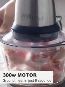 [Ready Stock] Stainless Steel/Glass Meat Grinder Heavy Duty Electric Food Processor Chopper Grinder Meat and Vegetables