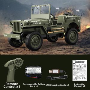 YILIXING | Remote Controlled Jeep Car LED Lighted Electric Climbing Vehicle