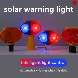🎁 Original Product + FREE Shipping 🎁 Solar LED Emergency Warning Light Alarm Lamp Traffic Lamp Safety Beacon Bulb Red and Blue Fla