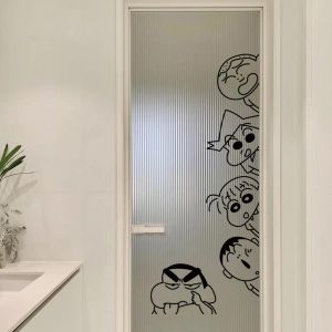 Modern Minimalist Cartoon Wall Stickers Waterproof PVC Kitchen Classroom Cabinet Door Glass Door Decorative Wall Decals