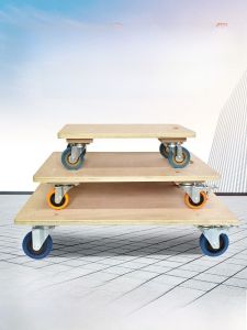Noise Reducing Trolley Transport Cart with Omni-directional Wheels