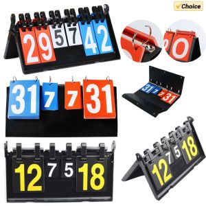 Sports Scoreboard Flip Scoreboard Portable Notch Counting Board Basketball Score Counter for Basketball Badminton Volleyball