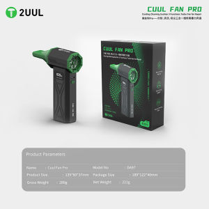 2UUL DA97 DA970 Cuul Fan Pro Cooling Cleaning Suction 3 Functions Turbo Fan for Repair For Phones Motherboard Welding Repair