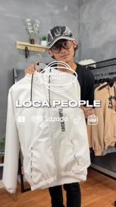 Loca People Jaket / Jaket Parasut Pria dan Wanita (Double Puring) / Jaket Parasut / Jaket Running By Bandung Concept