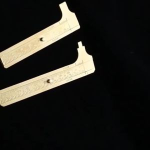 Brass Vernier Caliper 80mm 100mm 120mm Ruler Mini Pocket PortableMetric Inch Jewelry Inner Outer Diameter Measuring Tool