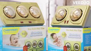 ĐÈN SƯỞI THÔNG MINH--- CHEFMAN CM623B sưởi ấm nhanh sau 3s tiết kiệm điện năng không gây khô da an toàn sức khỏe