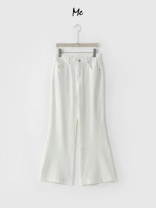 High Waist High Elasticity Breathable Lyocell Blend White Bull Jeans Mess5092 Straight Leg Loose Fit Long Pants Summer Thinming