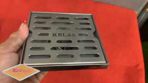 Thoát sàn Nhà tắm 12x12cm KAG-TS251 đế đạn cho ống D60 Phễu thoát Kelas  SUS304 cao cấp ống từ D49-60  thoát nước nhanh chống hôi tốt