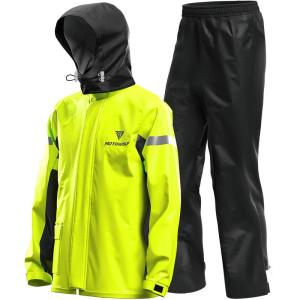 MOTOWOLF | Waterproof Motorcycle Scooter Rain Jacket Pants Single Person Separated Set