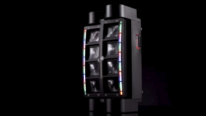 COD JUNHE Lampu Disco Spider laser sensor suara musik sorot panggung LED RGBW Moving Head DMX512 40W