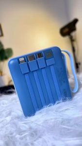 [รับประกัน1ปี] KKSKY power bank 20000mAh fast charge พาวเวอร์แบงค์ สายในตัว usb typec พาเวอแบงค์พกพา ios แบตเตอรี่สำรอง