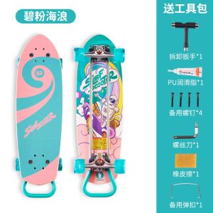 Beginner Childrens Toy Land Surfboard Tricycle Three-in-One Double Curl Skateboard for Ages 3-6-14 Girls Boys Adults