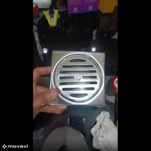 Saringan Got kamar Mandi Stainless Steel Tutup Floor Drain Afur Lantai Anti Tikus Kecoa Chrome