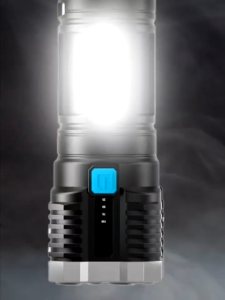 LS03 Senter Portable 4 LED + COB Light Super Terang Senter Penerangan Jarak Jauh 4 Mode Mata Lampu Rechargeable Flashlight
