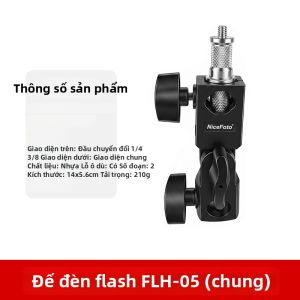 Đế Ghim Nóng Đa Góc cho Đèn LED Chụp Ảnh