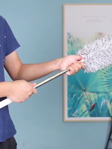 Chổi Quét Trần Nhà Chổi Quét Mạng Nhện 2m8 Có Thể Rút Gọn Có Thể Bẻ Cong Tiện Lợi Cho Việc Lau Dọn Góc Hẹp